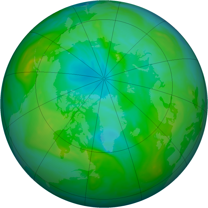 Arctic ozone map for 26 July 2005